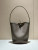 Color: Dark Grey, Size: Extra Large - 24ss High Quality Classic Water Bucket Bag Lychee Patterned T F640-12000045527083807