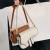 Color: WHITE - Women Fashion Mini Handbags Hasp Zipper Messenger Bags Saddle Bag Solid Color Casual F640-12000040108341768