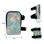 Color: black - Women's Holographic Thigh Bag Adjustables Straps Waist Pouch For Outdoor Waterproof  F640-12000040109378527