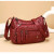 Soft PU Leather Waterproof Shoulder Bag Women Retro Casual Crossbody Bag Multiple Pockets Large Cap F640-3256807177222782