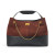 Color: black - Ladies' Genuine Leather Bag 2025 Matte Leather Diamond Pattern Vintage Chain Bucket  F640-12000049976361771
