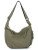 Color: green - Trendy Women's Soft Cloth Shoulder Bag Solid Color Student Casual Style Big Handbags F640-12000048335158140