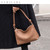 Summer New Women's Solid Color Armpit Tote Handbag Lady Simple Commuting Large Capacity Single Shou F640-3256809327375746