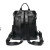 Vintage Leather-Textured Backpack Quilted Solid Color Large Capacity Zipper Adjustable Straps Multi F640-3256809281545555
