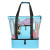 Color: SKY BLUE - High Capacity Women Mesh Transparent Bag Double-layer Heat Preservation Large Pic F640-12000035173677454