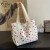 Color: SKY BLUE - Strawberries Corduroy Handbag Sweet Women's Bag Fashionable Versatile Shoulder Ba F640-12000041037828830