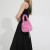 Color: Black - Pearl puff fashion pop bucket bag pleated lines dopamine color youth smell girlishne F640-12000038391256864