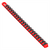 Ernst Mfg. 18” Socket Organizer and 22 Twist Lock Clips - Red - 1/4” T398-ERN8400