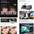 AUN A003 Pro 1920 x 1080P 350 Lumens Portable Home Theater LED HD Digital Projector, US Plug(Grey) A146-EDA007034401A