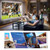 A2000 Portable Projector 800 Lumen LCD Home Theater Video Projector, Support 1080P, AU Plug (Yellow) A146-DMP0150Y