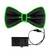 EL Wire Green Bow Tie St Patricks Day Night Parties A706-EL-Greenbowtie