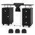 Manicure Table Nail Desk with Electric Dust Collector and 3 Dust Bags-Black B593-HB88759US