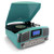Trexonic Retro Wireless Bluetooth, Record and CD Player in Turquoise D970-TRX-16TRQ