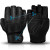 Color: Black, Size: S - MOREOK Gym Gloves Non-slip 3MM Pads Pull Up Power Training Weight Lifting G F640-12000032463783268