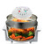 MegaChef Multipurpose Countertop 14.25 Inch Halogen Oven Air Fryer/Rotisserie/Roaster in White D970-MCAI-850W