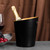 Color: Black? Gold - Inclined Stainless Steel Ice Bucket Ice Bucket Household Beer Bucket Q119-CJCJ120395903CX
