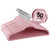Elama Home 50 Piece Flocked Velvet Clothes Hangers with Stainless Steel Swivel Hooks in Pink D970-HANGER50PIECEPINK