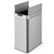 13.2 Gal Slim Kitchen Trash Can with Wing Lids and Stainless Steel Frame - Color: Silver D681-GY10021SL