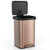 13.2 Gallon Step Trash Can with Soft Close Lid and Deodorizer Compartment-Golden - Color: Golden D681-GY10006GD
