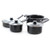 Better Chef 7 Piece Deluxe Non-Stick Cookware Set in Black D970-F77
