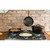 5-Piece Cast Iron Cookware Set with Dutch Oven Griddle and Skillets Made in USA Q280-DPCICSL96415783