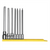 Mayhew Mayhew 7 PC Long SAE Ball Hex Insert Socket Bit Set T398-MAY16045