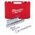 Milwaukee Tool 22 pc 1/2" Drive SAE Ratchet and Socket Set with FOUR FLAT Sides T398-MLW48-22-9410