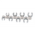 Martin Tools CROWFOOT WRENCH SET 3/8DR 12PT W/RAIL T398-MRTBC8K