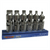 VIM Tools Universal Joint XZN Triple Square Driver Set 6 Piece 1/4 Inch Square Drive T398-VIMUJXZN100