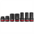 Milwaukee Tool SHOCKWAVE Impact Duty 1” Drive 7PC MM & SAE Wheel Service Socket PACKOUT Set T398-MLW49-66-7840