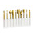 Color: Gold - High Speed Steel Rotary Titanium Coated File Set Q119-CJJZGJSD02091-Gold