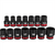 Milwaukee Tool 14PC SHOCKWAVE Impact Duty  3/8" Drive Metric Standard 6 Point Socket Set T398-MLW49-66-7007