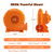 380W Air Blower (0.5HP) for Inflatables with 25 feet Wire and GFCI Plug - Color: Orange D681-ES10148US