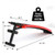 Folding Weight Bench Adjustable Sit-up Board Workout Slant Bench-Red - Color: Red D681-SP37043RE