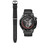 Color: Obsidian Black, Style: Black leather strap - Aviation-grade Aluminum Alloy Smartwatch With B Q119-CJJX271862903CX