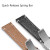 Band Color: BROWN, Band Width: 10mm - Soft Genuine Leather Smart Watch Band 18 20 22 24mm Women Men F640-12000031388703184