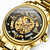 Color: Gold black - Men's mechanical watch Q119-CJZBNSJX00322-Gold black