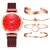 Color: Red Bracelet Set - Fashion ladies watch Q119-CJZBNSLX00462-Red Bracelet Set