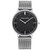Style: Silver black large - Fashion couple simple waterproof quartz watch Q119-CJZBNSQL00147-Silver black large