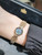 Color: AG New Wheat Gray Rose Gold - Vintage Square Watch For Women A Dainty Mini Square Design Wit Q119-CJNS272852407GT