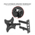LEADZM 26-50" Adjustable Wall Mount Bracket Rotatable TV Stand TMX200 with Spirit Level T575-S0671286556