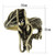 TK2444 - IP Antique Copper Stainless Steel Ring with Epoxy  in Jet A874-TK2444