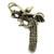 TK2444 - IP Antique Copper Stainless Steel Ring with Epoxy  in Jet A874-TK2444