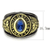 TK3726 - Two-Tone IP Gold (Ion Plating) Stainless Steel Ring with Synthetic Synthetic Glass in Mont A874-TK3726