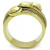 TK1718 - IP Gold(Ion Plating) Stainless Steel Ring with Epoxy  in Jet A874-TK1718