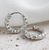 Modern  Circle 925 Sterling Silver Hoop Earrings R866-HFH_592189085474