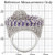 0W018 - Rhodium Brass Ring with AAA Grade CZ  in Tanzanite A874-0W018