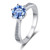 Color: 2 Karat G Rhine Blue, Size: 10 Yards - Moissanite Ring Classic Six-claw Crown S925 Sterling  Q119-CJLX246749581CX