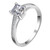 style: 1carat, Size: No.14 - Ring Inlaid With Marriage Proposal Ring With Certificate Black Card Q119-CJLX160732532FU