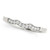 14k White Gold Wave Style Milgrained Diamond Wedding Ring (1/20 cttw) P150-18572-3